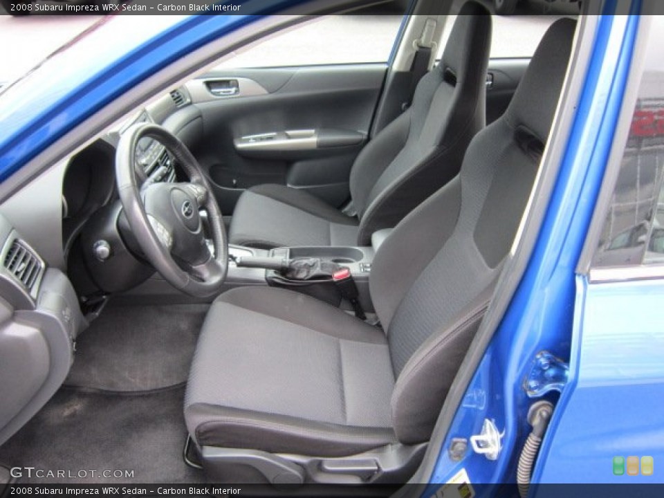 Carbon Black Interior Photo for the 2008 Subaru Impreza WRX Sedan #53579796