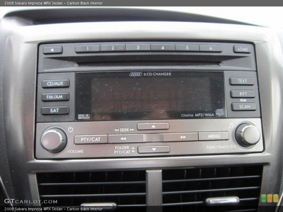 Carbon Black Interior Audio System for the 2008 Subaru Impreza WRX Sedan #53580003