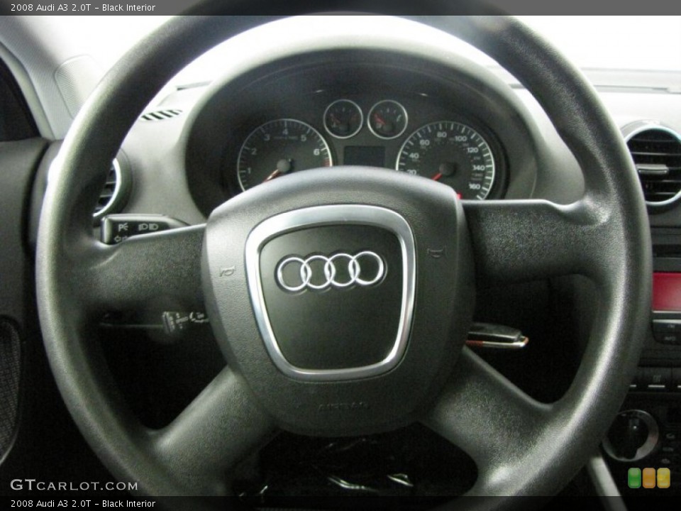 Black Interior Steering Wheel for the 2008 Audi A3 2.0T #53583405