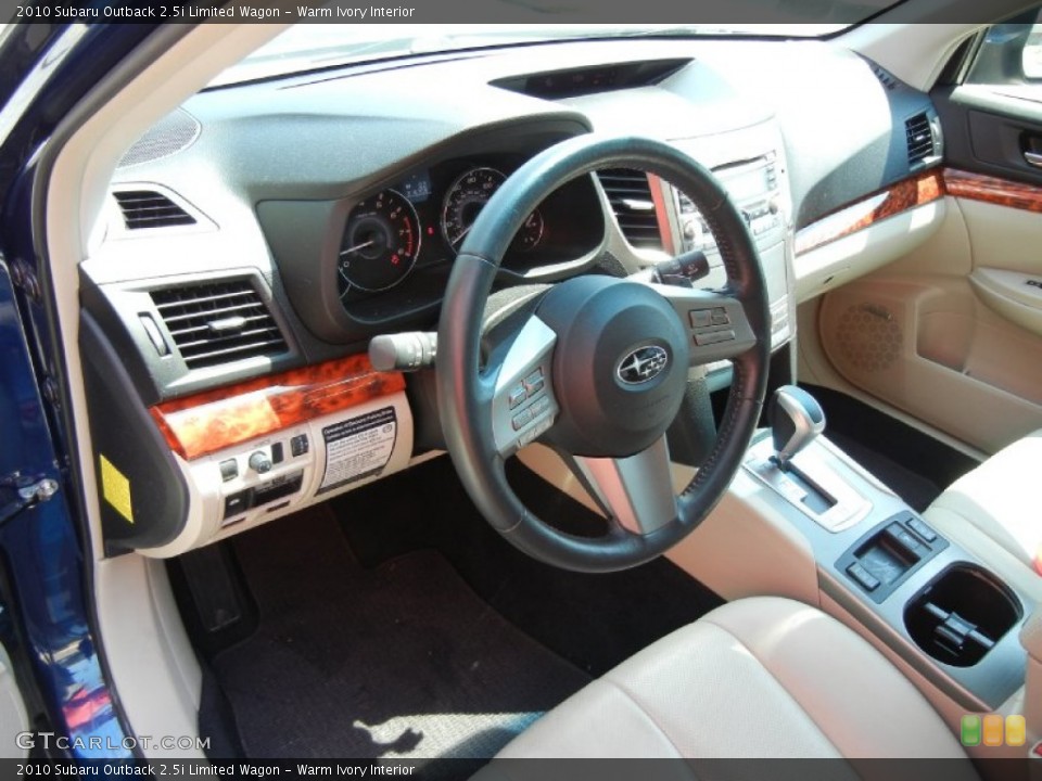 Warm Ivory Interior Photo for the 2010 Subaru Outback 2.5i Limited Wagon #53583589
