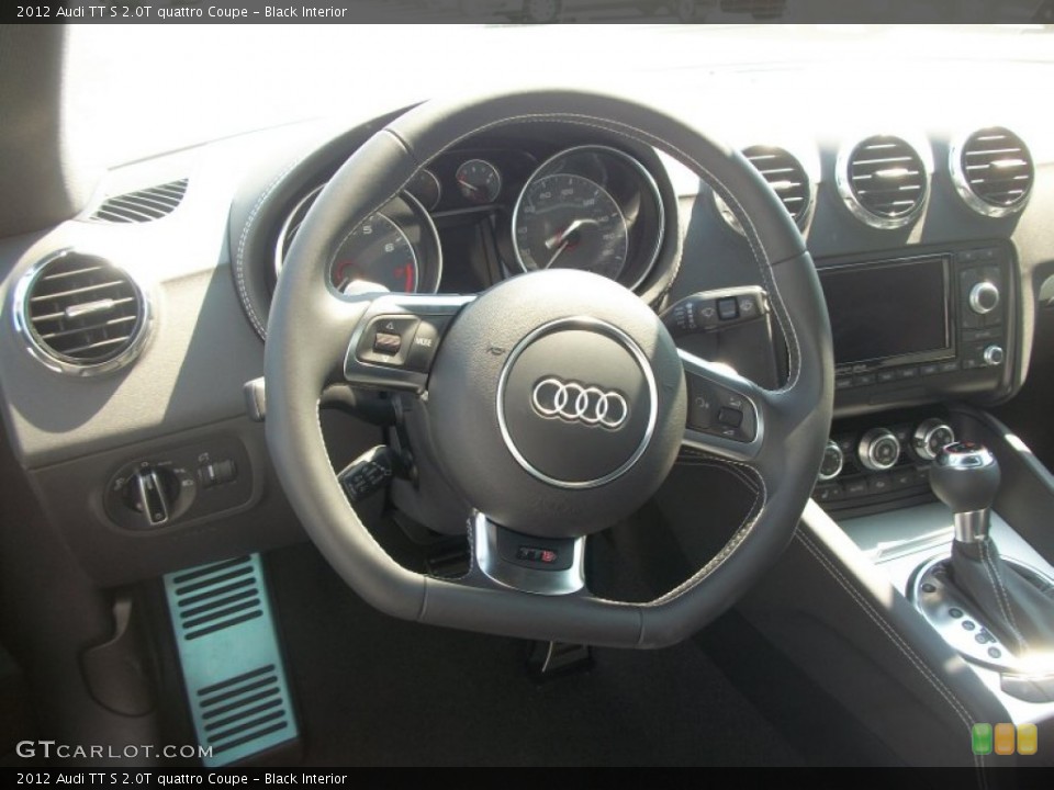 Black Interior Steering Wheel for the 2012 Audi TT S 2.0T quattro Coupe #53584046