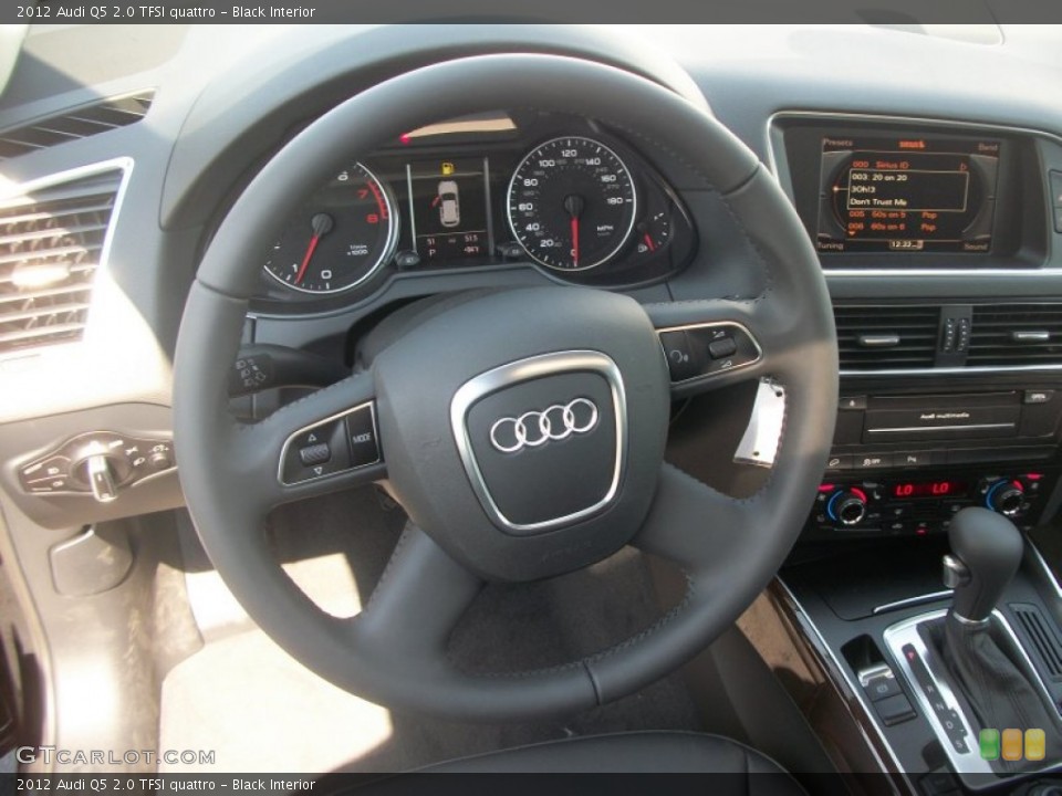 Black Interior Steering Wheel for the 2012 Audi Q5 2.0 TFSI quattro #53584761
