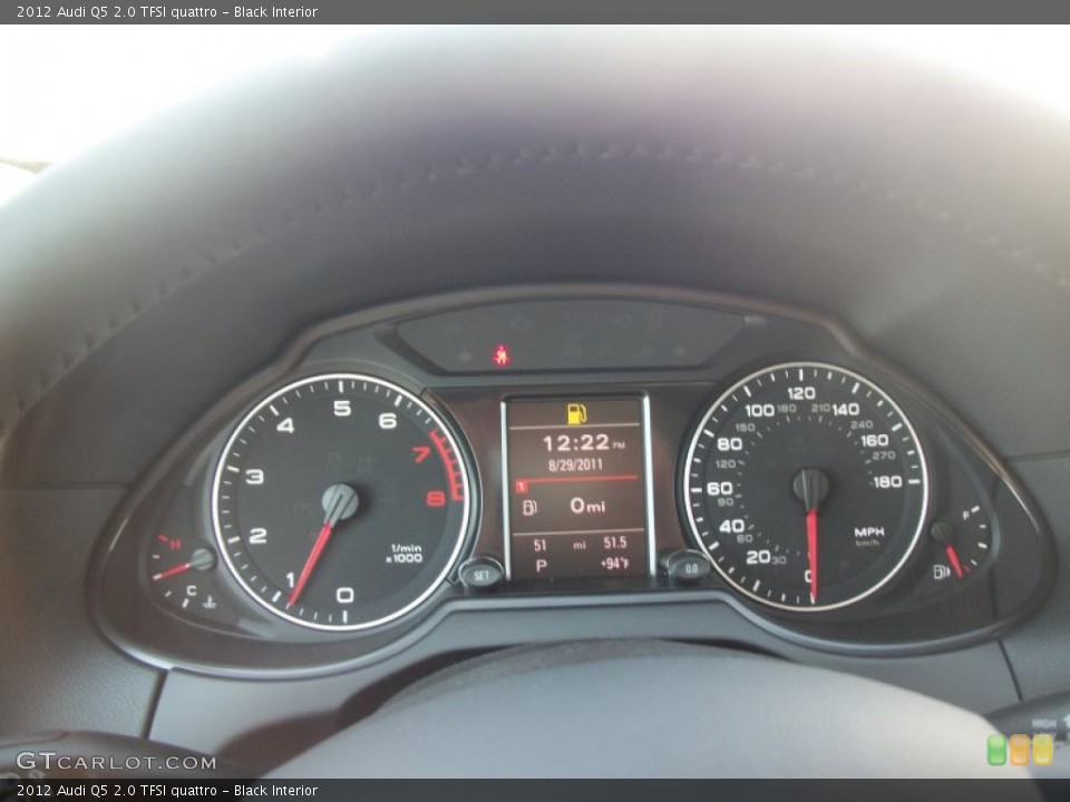 Black Interior Gauges for the 2012 Audi Q5 2.0 TFSI quattro #53584776
