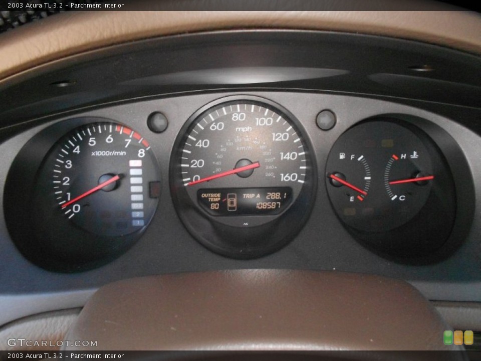 Parchment Interior Gauges for the 2003 Acura TL 3.2 #53587837