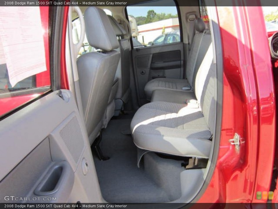 Medium Slate Gray Interior Photo for the 2008 Dodge Ram 1500 SXT Quad Cab 4x4 #53589201