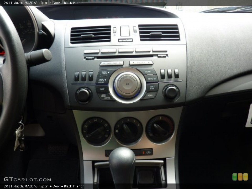 Black Interior Controls for the 2011 Mazda MAZDA3 i Sport 4 Door #53589485