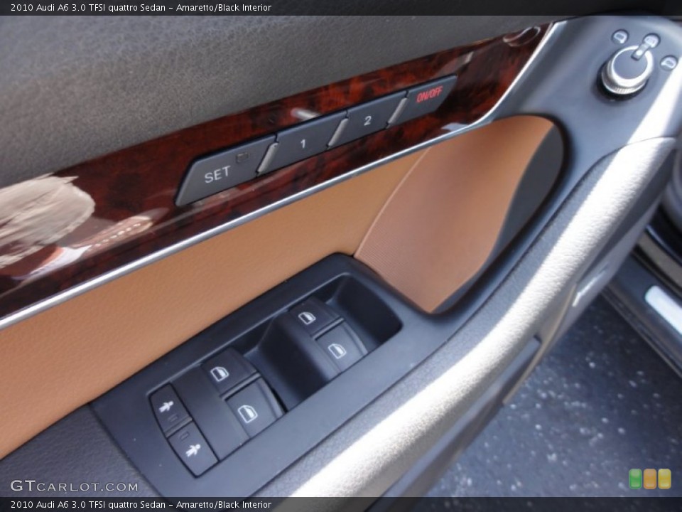 Amaretto/Black Interior Controls for the 2010 Audi A6 3.0 TFSI quattro Sedan #53591584