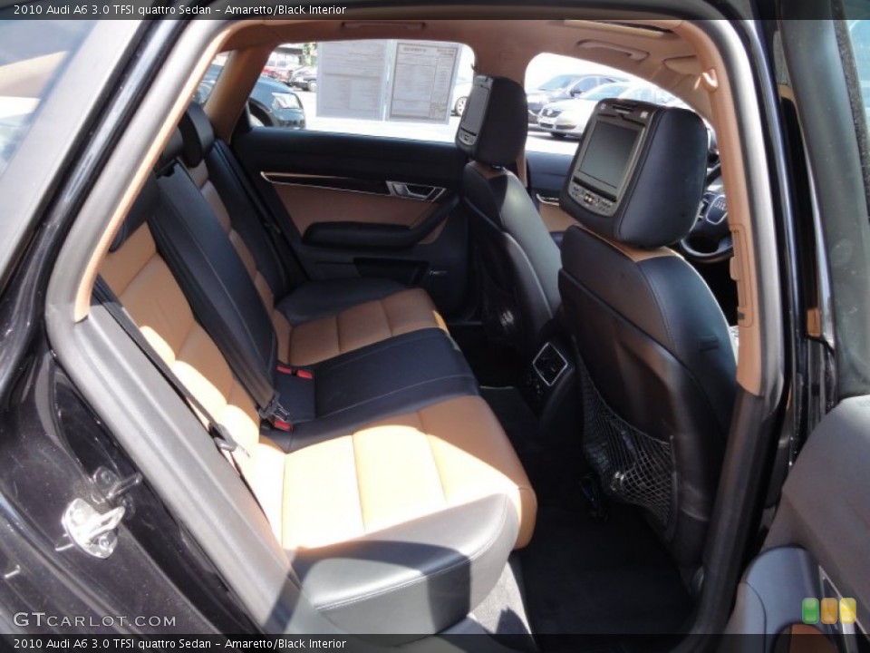 Amaretto/Black Interior Photo for the 2010 Audi A6 3.0 TFSI quattro Sedan #53591695
