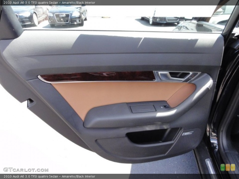 Amaretto/Black Interior Door Panel for the 2010 Audi A6 3.0 TFSI quattro Sedan #53591741