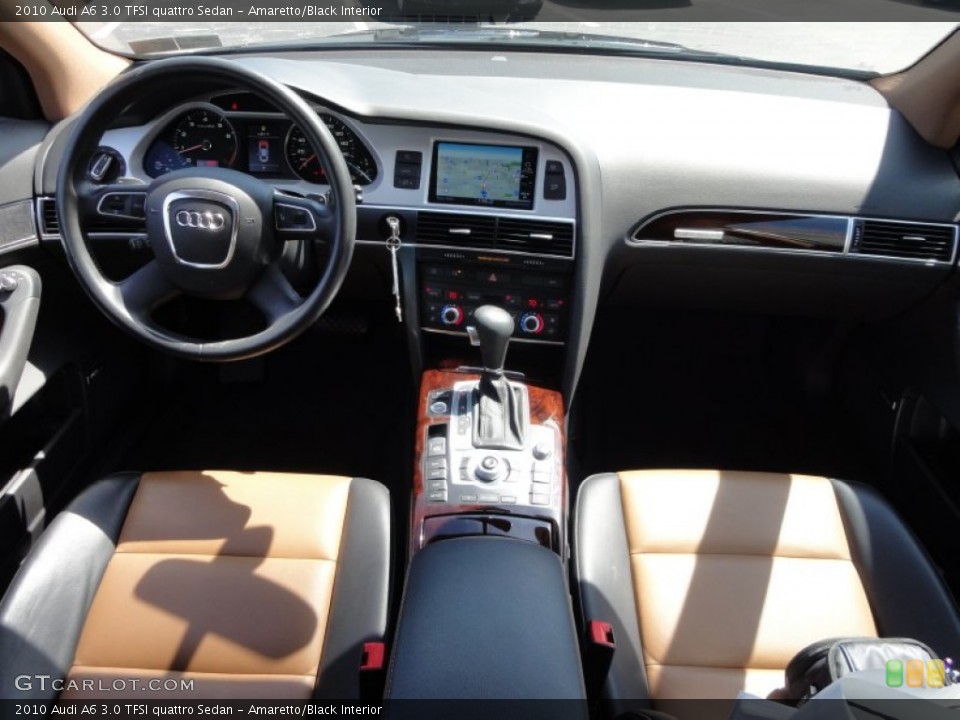 Amaretto/Black Interior Dashboard for the 2010 Audi A6 3.0 TFSI quattro Sedan #53591758