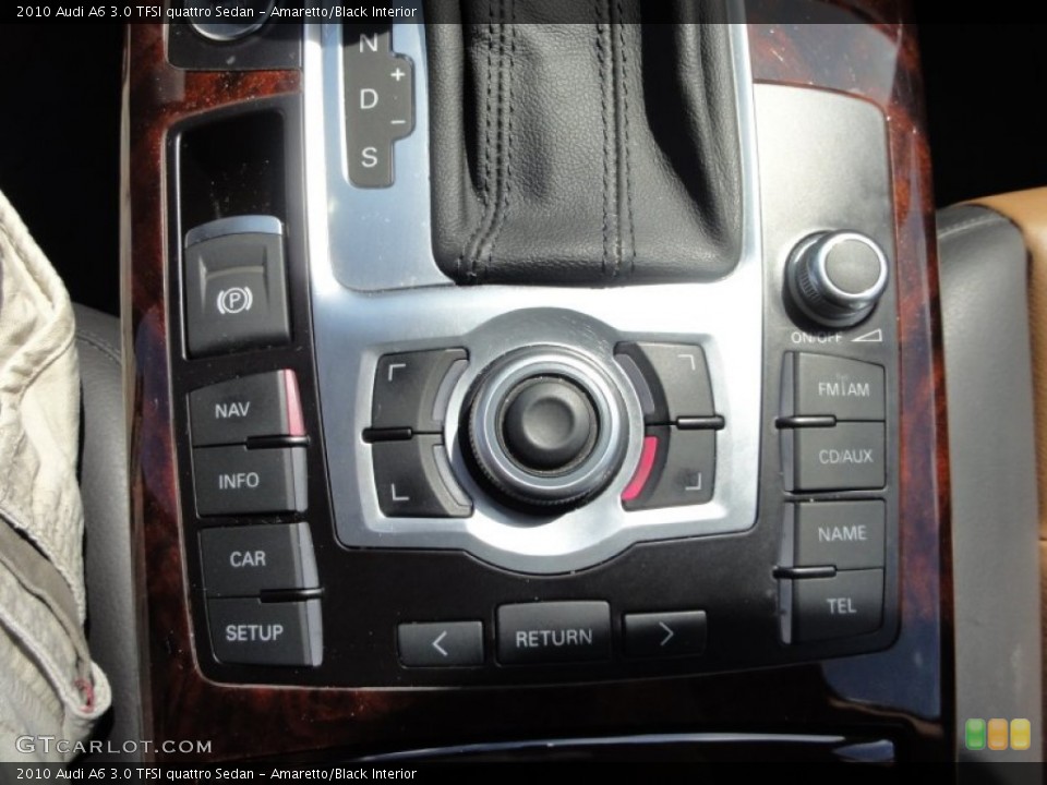 Amaretto/Black Interior Controls for the 2010 Audi A6 3.0 TFSI quattro Sedan #53592048