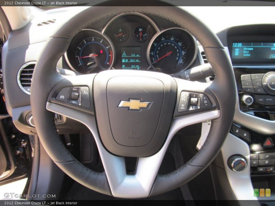 Jet Black Interior Steering Wheel for the 2012 Chevrolet Cruze LT #53593696