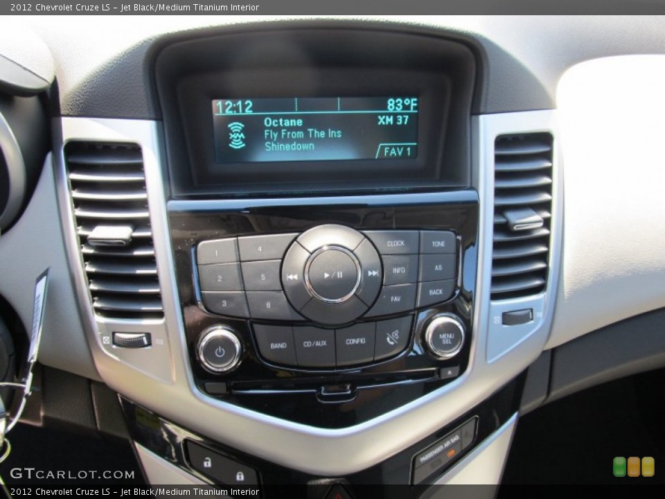 Jet Black/Medium Titanium Interior Controls for the 2012 Chevrolet Cruze LS #53593909