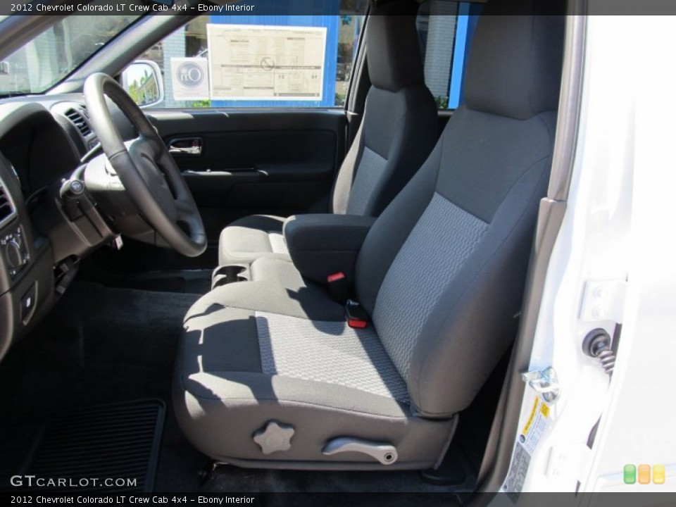 Ebony Interior Photo for the 2012 Chevrolet Colorado LT Crew Cab 4x4 #53594743