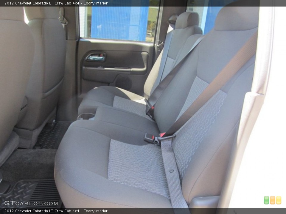 Ebony Interior Photo for the 2012 Chevrolet Colorado LT Crew Cab 4x4 #53594755