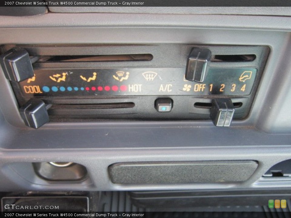 Gray Interior Controls for the 2007 Chevrolet W Series Truck W4500 Commercial Dump Truck #53594986