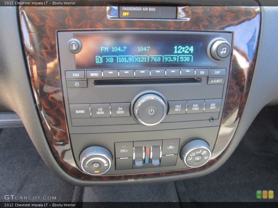 Ebony Interior Audio System for the 2012 Chevrolet Impala LT #53595100