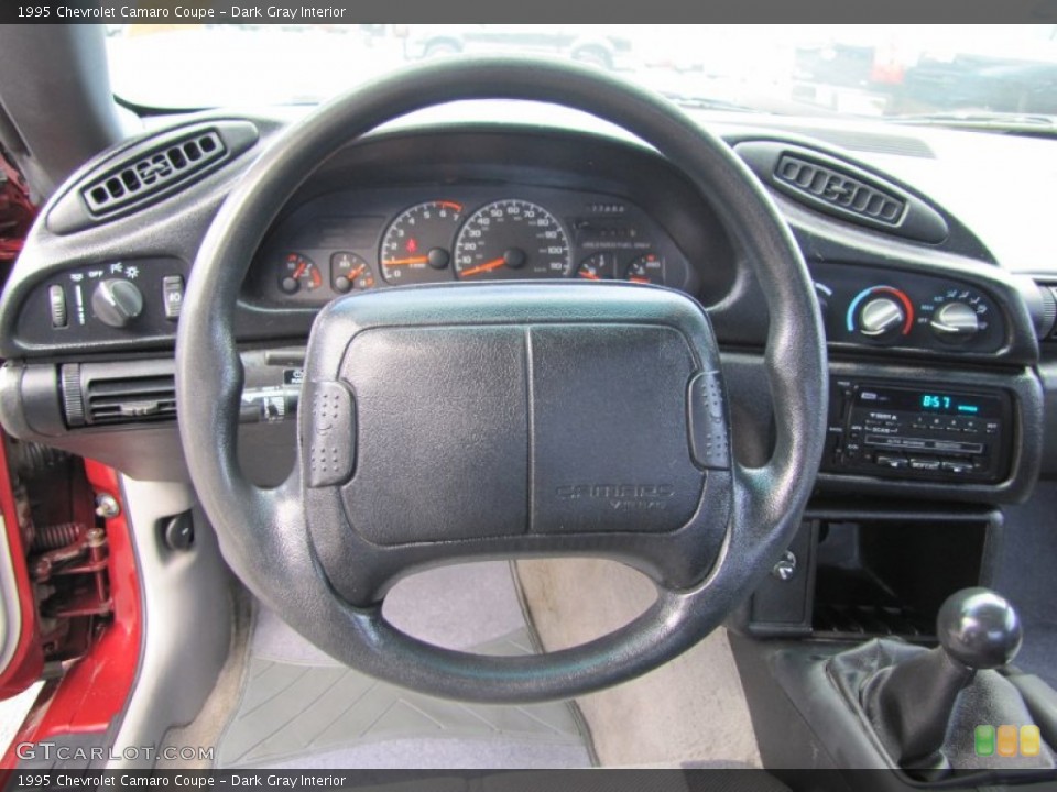 Dark Gray Interior Steering Wheel for the 1995 Chevrolet Camaro Coupe #53595910