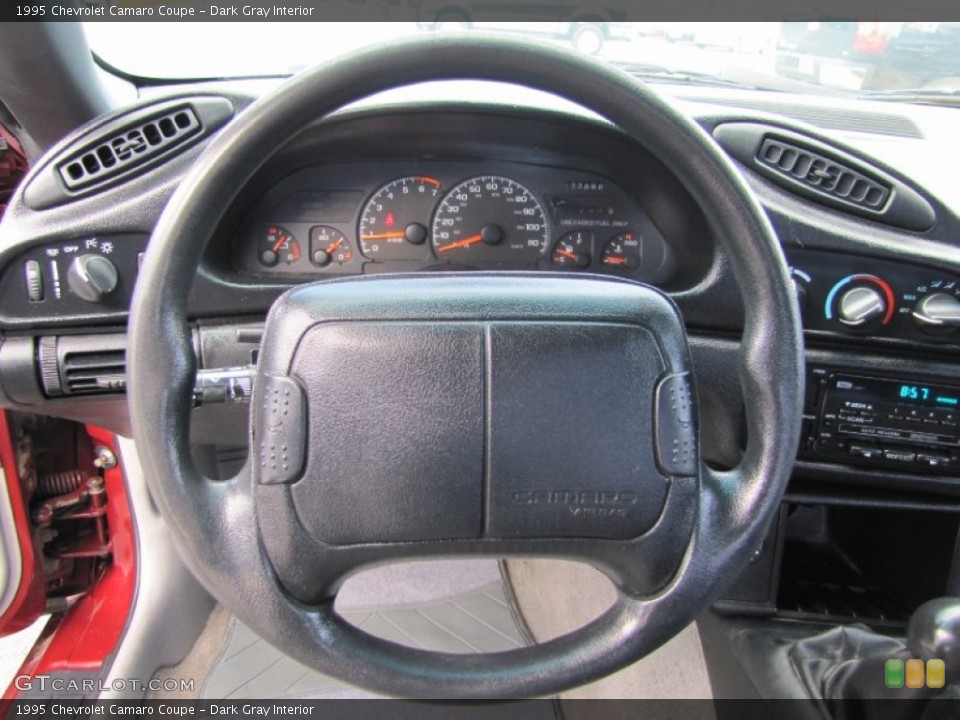 Dark Gray Interior Steering Wheel for the 1995 Chevrolet Camaro Coupe #53595924