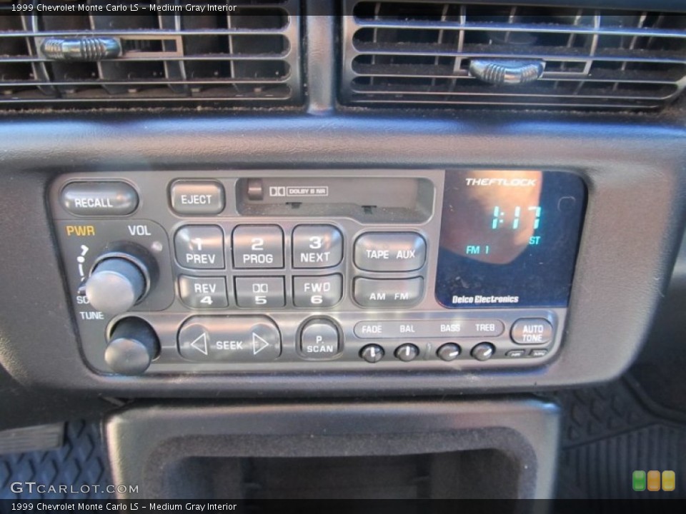 Medium Gray Interior Audio System for the 1999 Chevrolet Monte Carlo LS #53596081