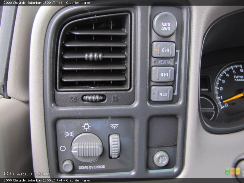 Graphite Interior Controls for the 2000 Chevrolet Suburban 1500 LT 4x4 #53596198