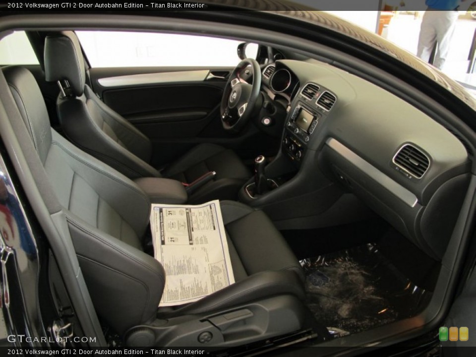 Titan Black Interior Photo for the 2012 Volkswagen GTI 2 Door Autobahn Edition #53601707