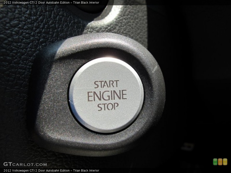 Titan Black Interior Controls for the 2012 Volkswagen GTI 2 Door Autobahn Edition #53601815