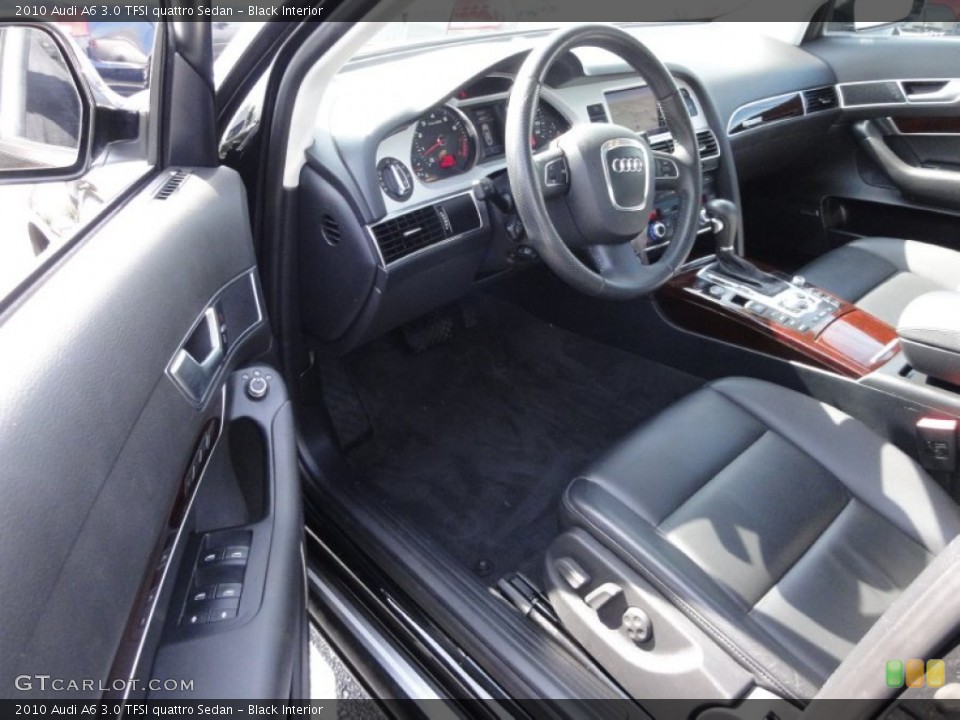 Black Interior Photo for the 2010 Audi A6 3.0 TFSI quattro Sedan #53602074