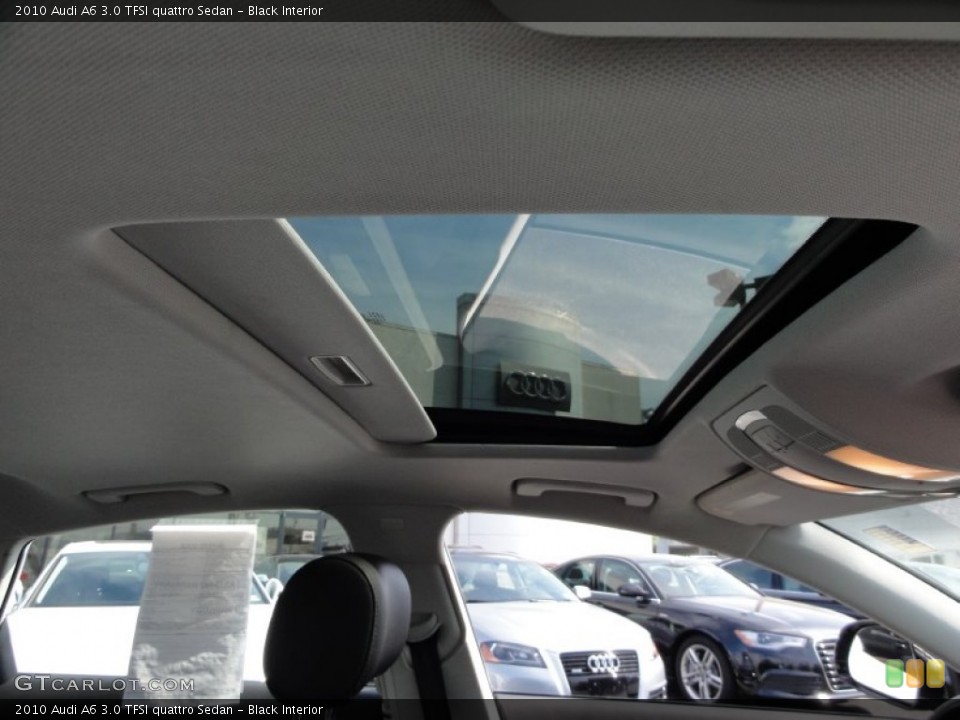 Black Interior Sunroof for the 2010 Audi A6 3.0 TFSI quattro Sedan #53602193