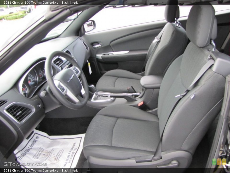 Black Interior Photo for the 2011 Chrysler 200 Touring Convertible #53602272