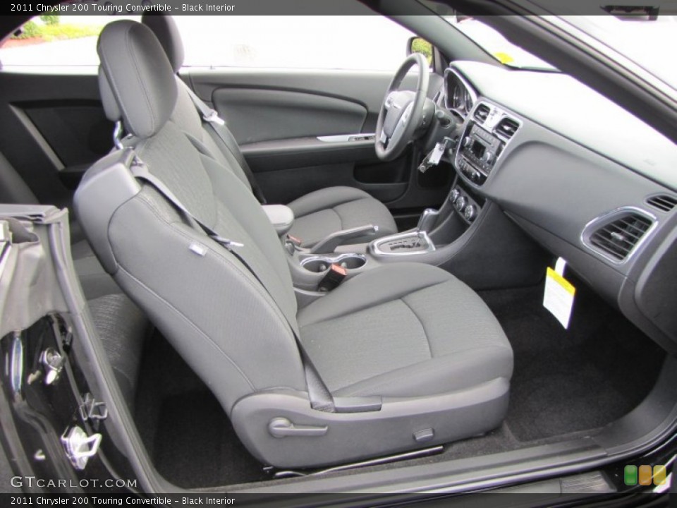 Black Interior Photo for the 2011 Chrysler 200 Touring Convertible #53602302