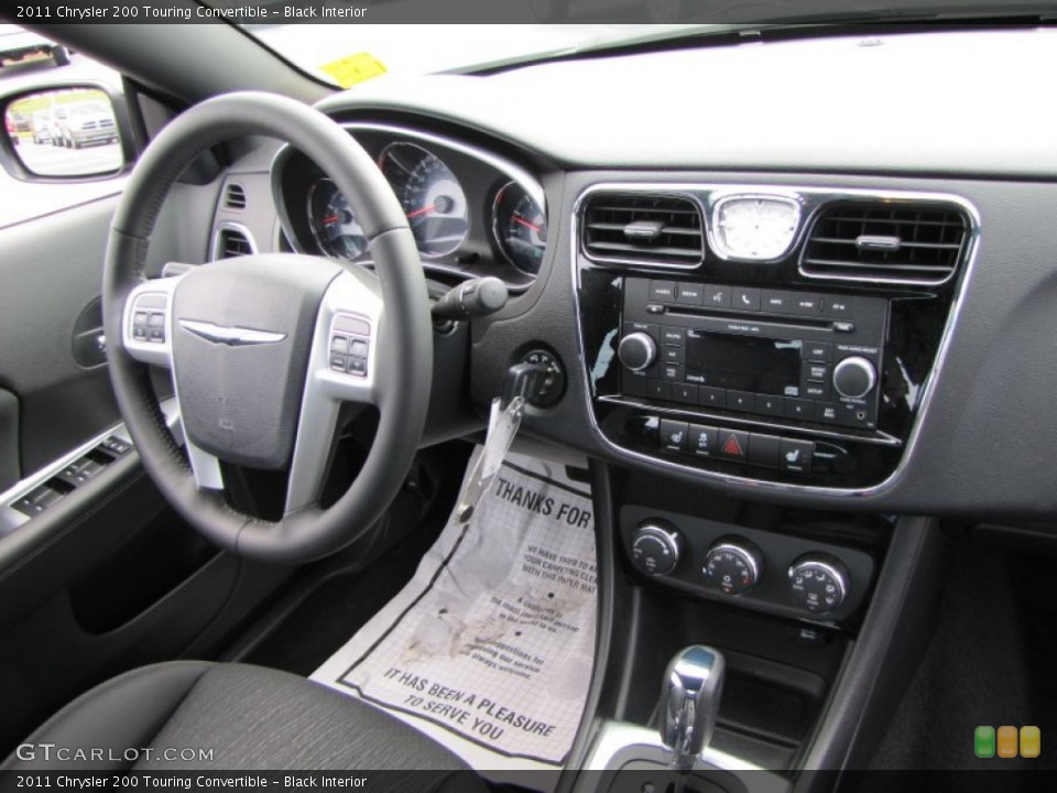 Black Interior Dashboard for the 2011 Chrysler 200 Touring Convertible #53602317