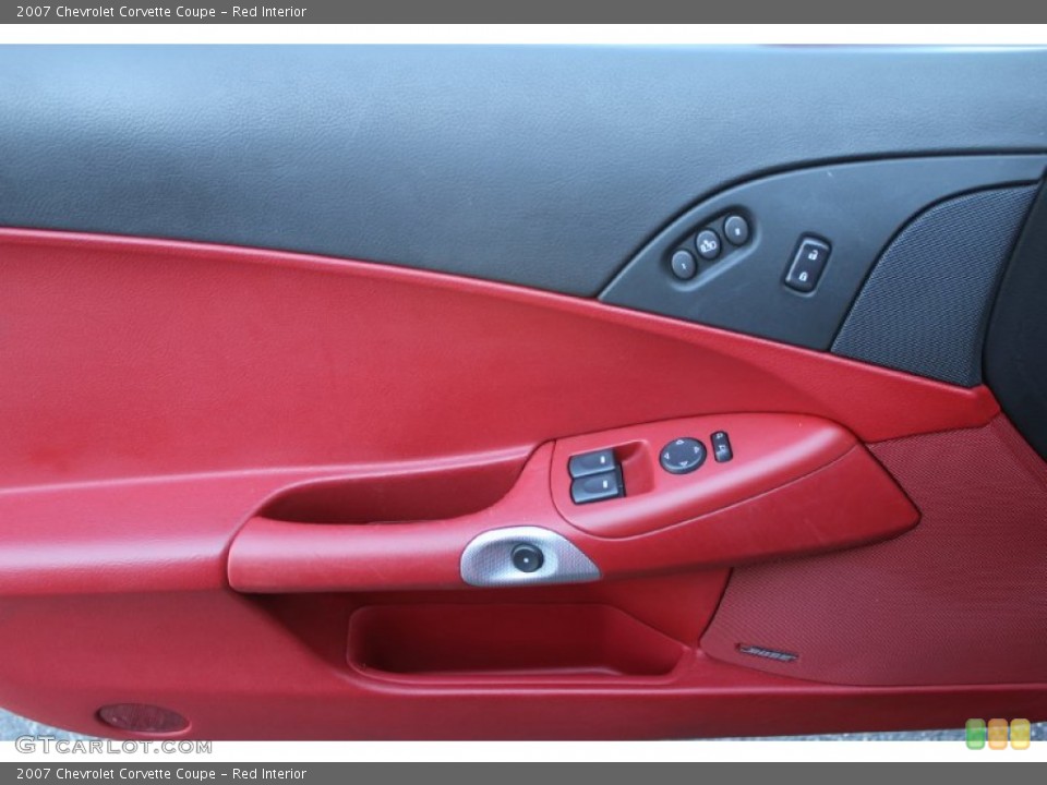 Red Interior Door Panel for the 2007 Chevrolet Corvette Coupe #53602872