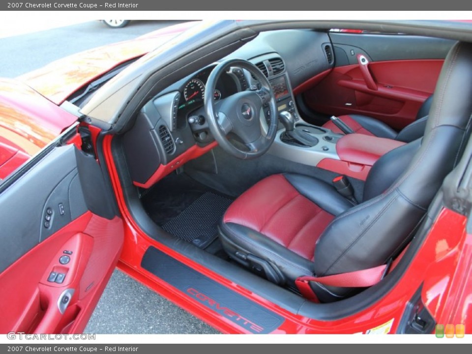 Red Interior Photo for the 2007 Chevrolet Corvette Coupe #53602902