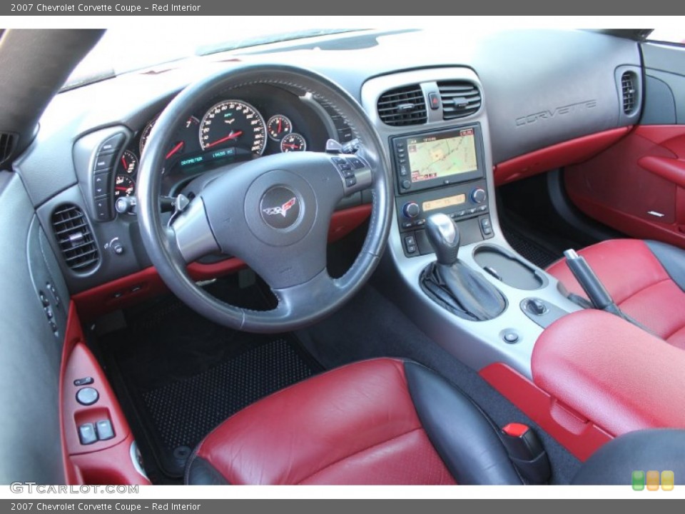 Red Interior Dashboard for the 2007 Chevrolet Corvette Coupe #53602917