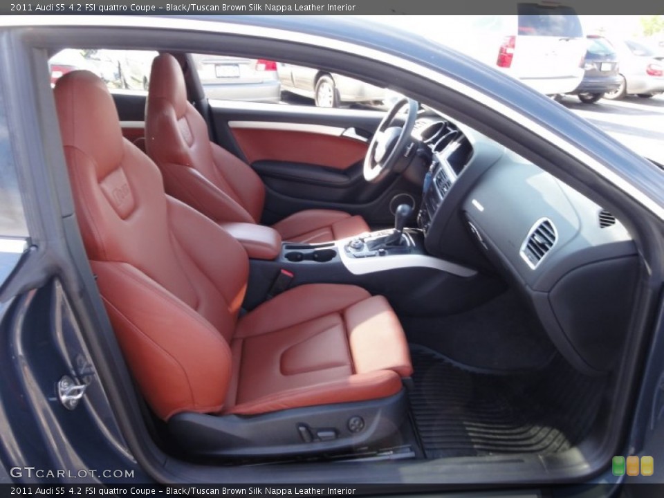 Black/Tuscan Brown Silk Nappa Leather Interior Photo for the 2011 Audi S5 4.2 FSI quattro Coupe #53603429
