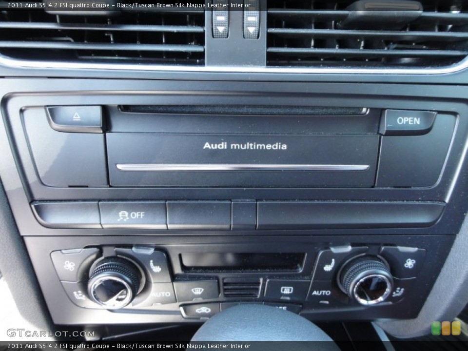 Black/Tuscan Brown Silk Nappa Leather Interior Controls for the 2011 Audi S5 4.2 FSI quattro Coupe #53603645