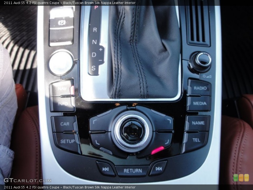 Black/Tuscan Brown Silk Nappa Leather Interior Controls for the 2011 Audi S5 4.2 FSI quattro Coupe #53603676