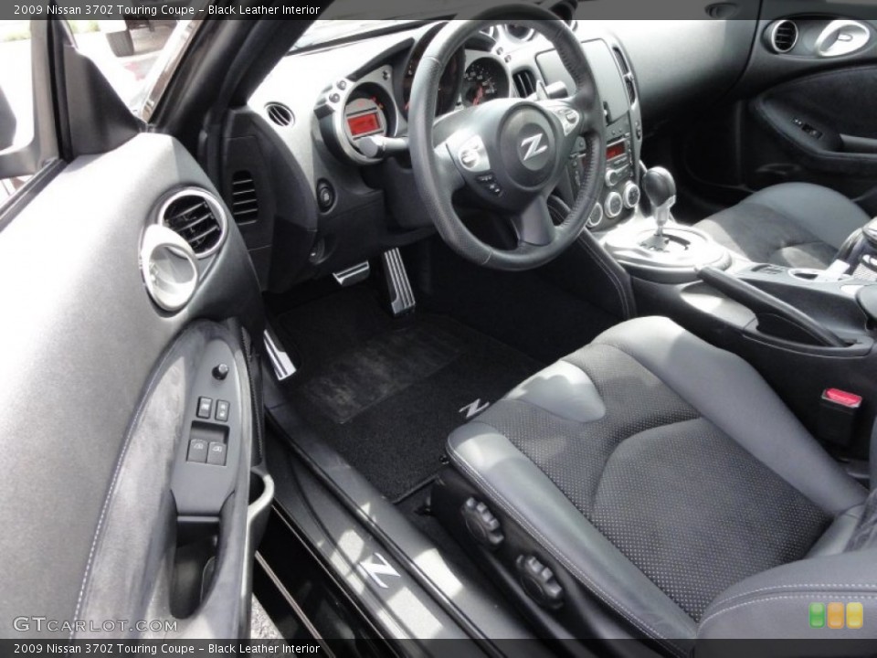Black Leather Interior Photo for the 2009 Nissan 370Z Touring Coupe #53605107