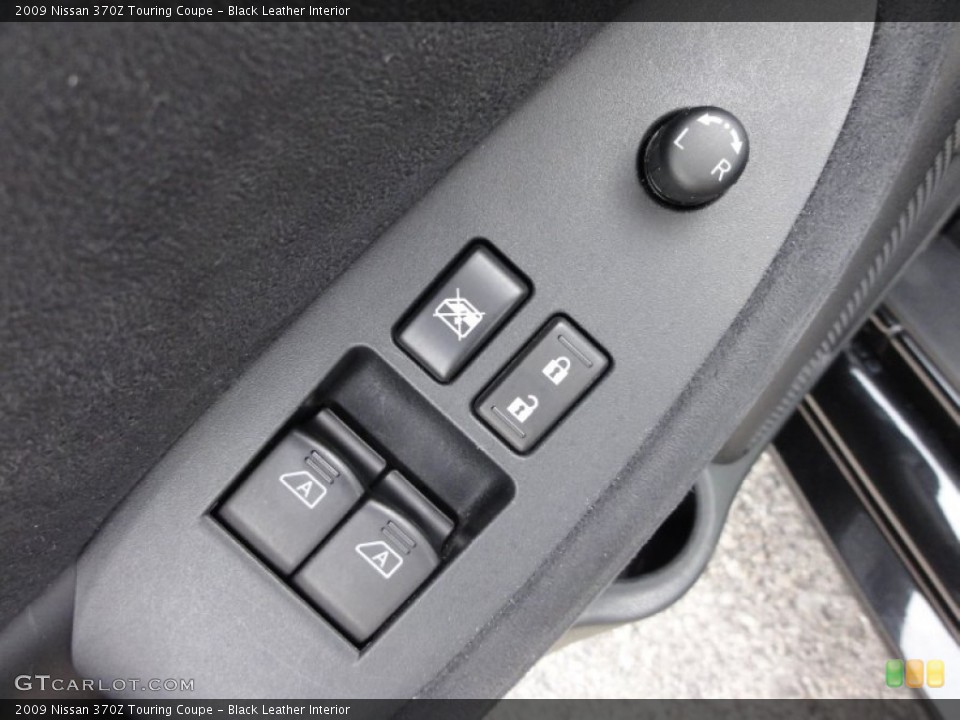 Black Leather Interior Controls for the 2009 Nissan 370Z Touring Coupe #53605140