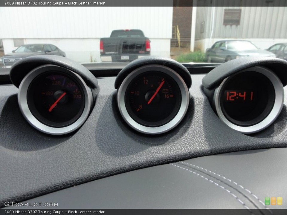 Black Leather Interior Gauges for the 2009 Nissan 370Z Touring Coupe #53605470