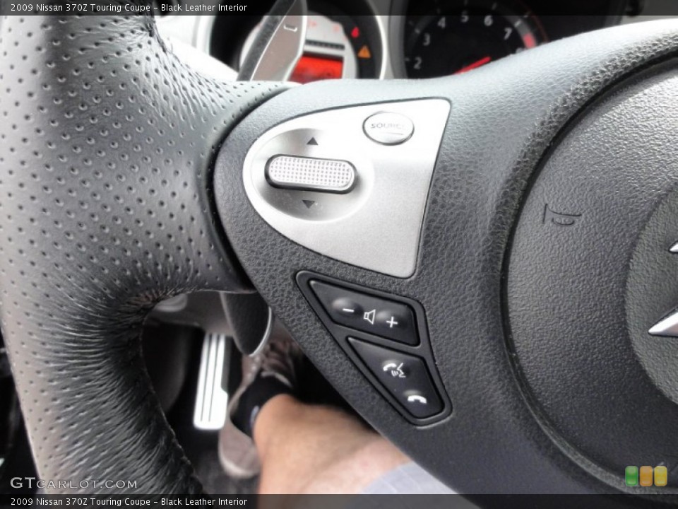 Black Leather Interior Controls for the 2009 Nissan 370Z Touring Coupe #53605614