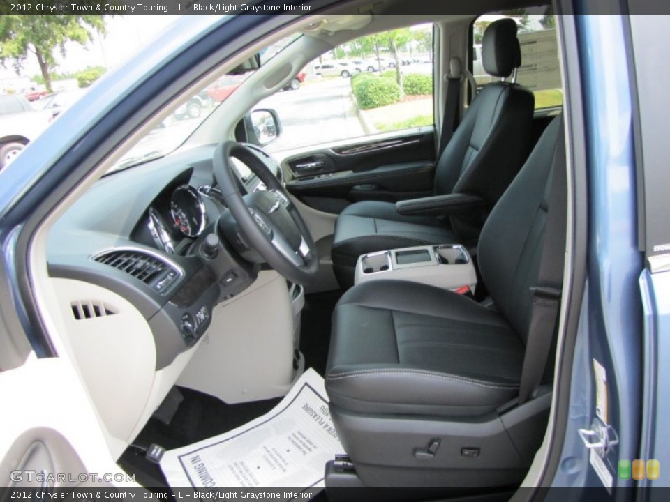 Black/Light Graystone Interior Photo for the 2012 Chrysler Town & Country Touring - L #53605734