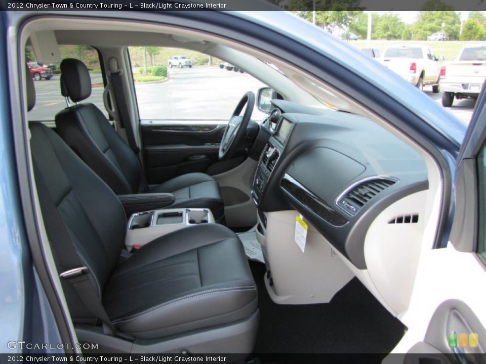 Black/Light Graystone Interior Photo for the 2012 Chrysler Town & Country Touring - L #53605776