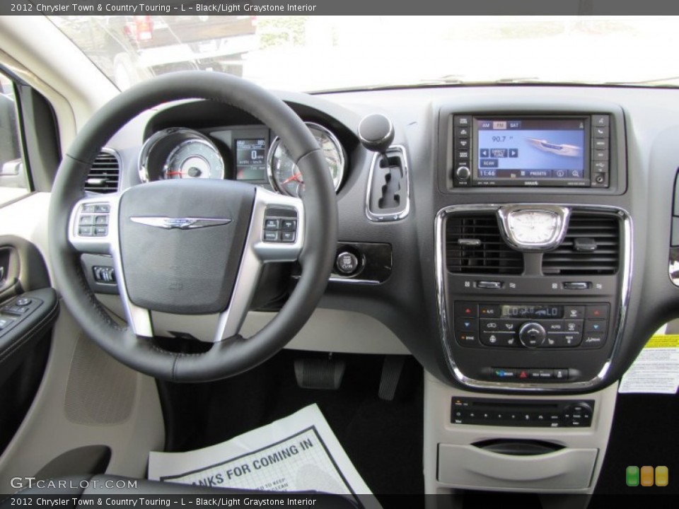 Black/Light Graystone Interior Dashboard for the 2012 Chrysler Town & Country Touring - L #53605782