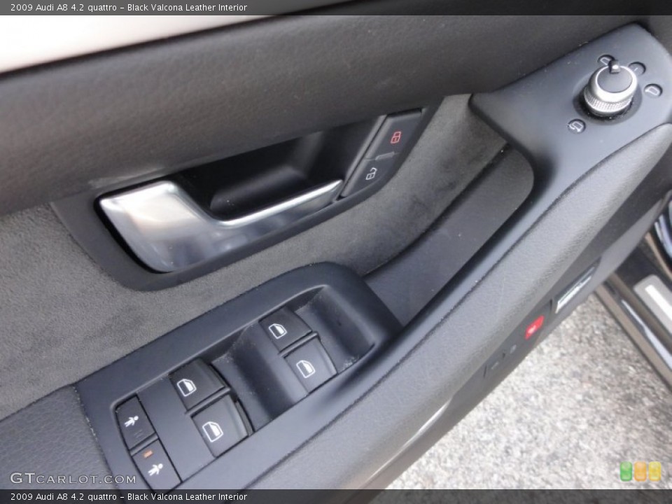 Black Valcona Leather Interior Controls for the 2009 Audi A8 4.2 quattro #53606523