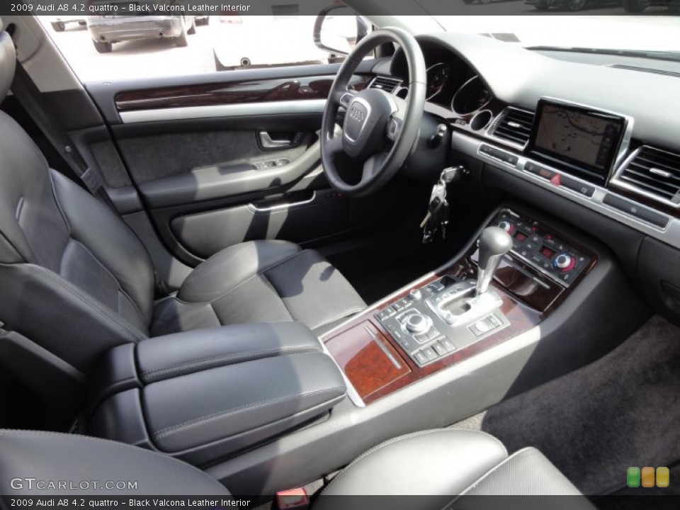 Black Valcona Leather Interior Photo for the 2009 Audi A8 4.2 quattro #53606562