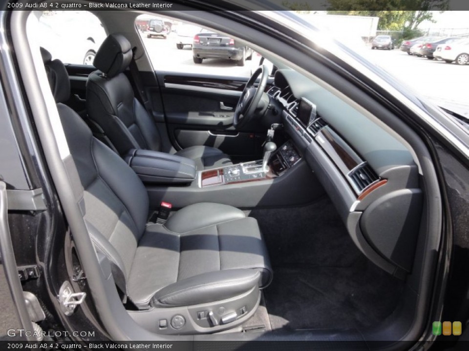 Black Valcona Leather Interior Photo for the 2009 Audi A8 4.2 quattro #53606574