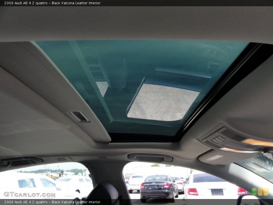 Black Valcona Leather Interior Sunroof for the 2009 Audi A8 4.2 quattro #53606604