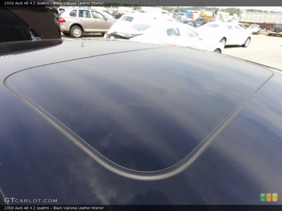 Black Valcona Leather Interior Sunroof for the 2009 Audi A8 4.2 quattro #53606614
